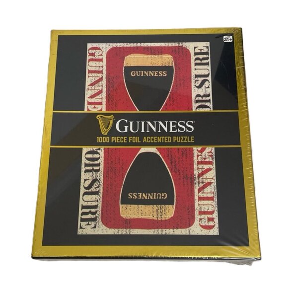 Guinness Beer 1000 Piece Puzzle Foil Accented Sealed - Picture 1 of 4